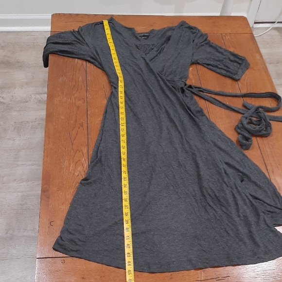 Banana Republic Grey Wrap Dress XL - Picture 8 of 9